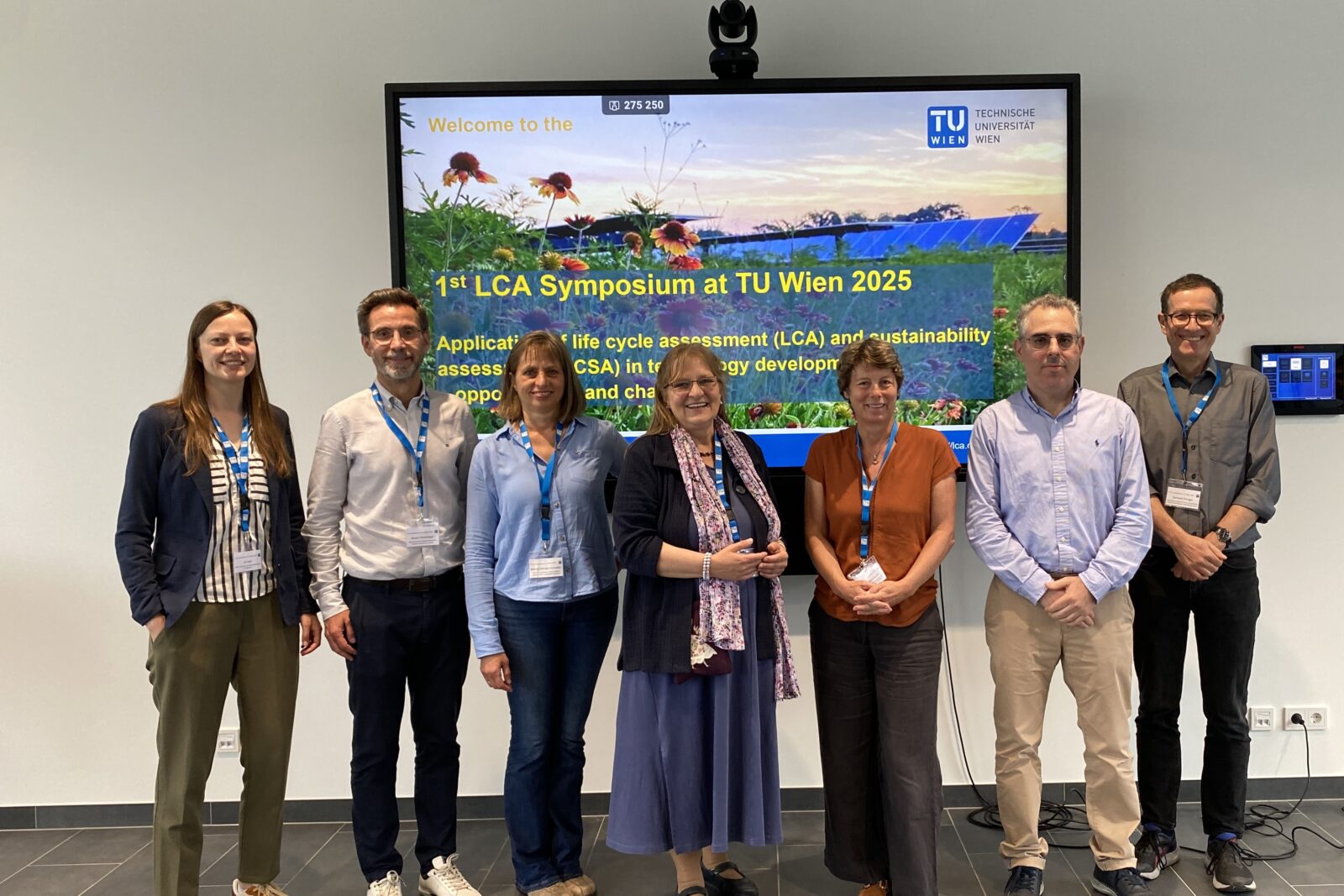 Organisatoren und Vortragende beim LCA Symposium